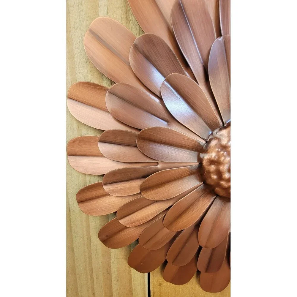 Vintage 1970's Metal Sunflower Sculpture - Picture 4 of 8